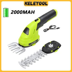 2-in-1 cordless electric hedge trimmer multi-functional garden essential handles hedge trimming shrub pruning