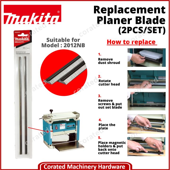 [CORATED] Makita Replacement Replacement Planer Blade 306mm For 2012NB ...