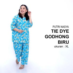 One Set Big Size / Tie Dye Jumbo / Setelan Busui / Tie Die Lengan 3/4 / Tie Dye Big Size Rayon / Setelan Panjang Jumbo / Setelan panjang Big Size / Setelan Piyama Jumbo / Setelan Piyama Big Size / Setelan Tidur Big Size / Setelan Tidur Jumbo