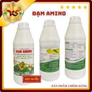 Phân bón lá: ĐẠM AMINO - Dinh dưỡng cho cây trồng phát triển toàn diện: xanh cây tốt lá dưỡng trái phát rễ... - chai 1 lít đậm đặc