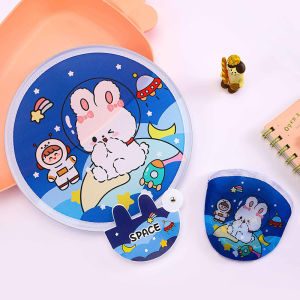 [HCM] Quạt Gấp Hoạt Hình Dễ Thương - Size Lớn Có Tay Cầm - Quạt Nhỏ Bỏ Túi -Hesede