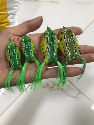 Mồi Câu Lure Nhái hơi có đuôi chuyên câu cá lóc cá quả giá siêu tiết kiệm