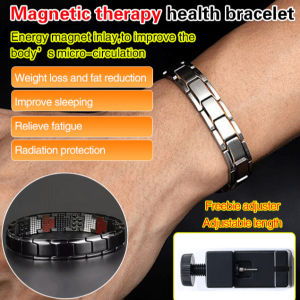 【Fast ship】Health Care Bracelet Magnetic Therapy Detachable Magnetic Bracelet Couple Removable Magnet Accessories Health Care Bracelet