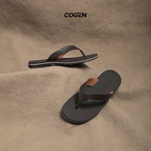 Cogen Sandal Jepit Kulit Pria Sendal Cowok Leather Marino Series Casual Look MRK
