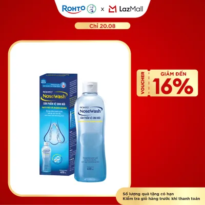 Dung dịch rửa mũi tiện dụng Rohto NoseWash (Bình thay thế) 400ml