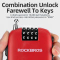 ROCKBROS Khóa Xe Đạp Khóa Cáp Mã Chống Trộm Khóa Mũ Bảo Hiểm Khóa Cáp Co Rút Xe Máy Phụ Kiện Xe Đạp. 