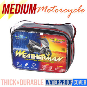 Weatherman Waterproof Thick Motorcycle Cover - MEDIUM