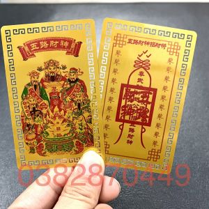 Ngũ Lộ Thần Tài Phù Kim Bài Thần Tài Khai Mở Tài Lộc Và Sự Thịnh Vượng Đến Mọi Người