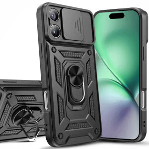 Ốp lưng có nắp che camera có giá đỡ tích hợp dùng cho điện thoại Phone 15 ProMax