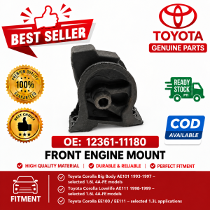 12361-11180 Front Engine Mount for Toyota Corolla Big Body Lovelife AE101 AE111 1.6L 1993-2000