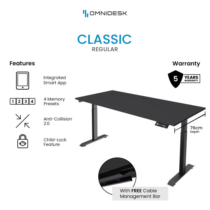 Omnidesk™ Classic (76cm Width) The Essential Standing Desk Lazada