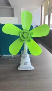 Portable 4in1 5 Soft Blades Adjustable Mini Fan 15W Table Clip Fan Wall Fan Strong Wind 2 Pin Plug Kipas Meja Dinding
