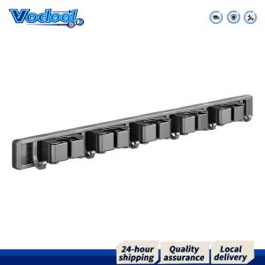 【Fast delivery】 Broom Holder Wall Mount Mop and Broom Hanger with Hooks Garage Storage Rack Wall Mounted for House Bathroom Laundry Garden Tool Room Garage