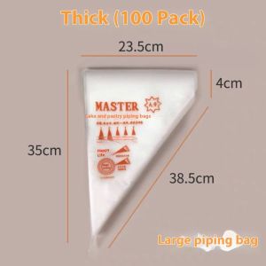 BDO ถุงบีบครีมแบบใช้แล้วทิ้งสำหรับเครื่องมืออบขนม เหมาะสำหรับการบีบครีม