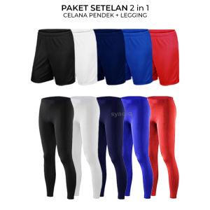 Celana Pendek Olahraga Kolor Bola Legging Sport Manset Baselayer Pria Wanita