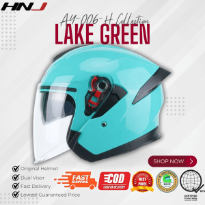 HNJ 916 (DUAL VISOR) Premium Half Face Helmet For Men & Women