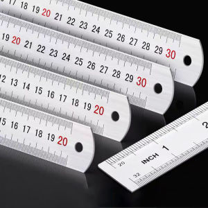 Stainless Steel Metal Straight Edge Ruler 6 Inch 8 Inch 12 Inch 16 Inch 20 Inch Rulers Bulk Set