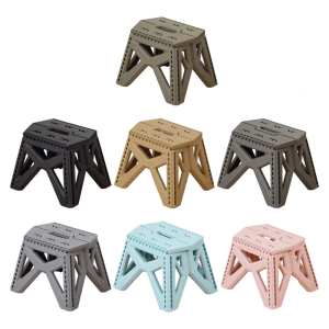 Thickened Plastic Folding Step Stool Multipurpose Furniture For Living Room Light Weight Easy to Storage Solution