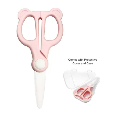 Cubble Little Bear Ceramic Food Scissors - Pink