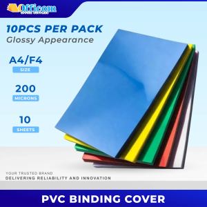 10Pcs PVC/PP Binding Cover 200 microns A4| Legal Colored Transparent