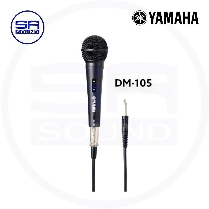 ไมโครโฟน YAMAHA DM105 ไมโครโฟนสาย ไมค์ร้องเพลง พร้อมสายไมค์ 5เมตร ...