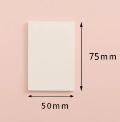 50 Sheets Transparent Sticky Notes PET Waterproof Memo Notepad Stationery School Office Supplies