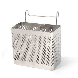 Tempat/Container Sumpit/Chopsticks/Sedotan/Straw/Sendok/Spoon/Garpu/Fork/Pisau/Knife Alat Makan/Peralatan Makan/Utensils Multifungsi/Multifunction Stainless Gantung/Hook Single
