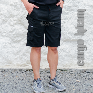 AFAREEN - Cargo Pendek Pria Celana Chino Cargo Pendek Chinos Pendek Cargo Distro Celana Cargo Pria