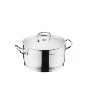 Korkmaz Proline Stainless Steel Low Casserole / Pot - All Hobs Compatible Made in Turkey (A1168-69-70-71)