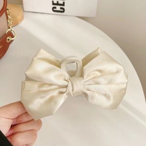 y Natural Korean Elegant Ribbon Bowknot Hair Claw