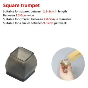 12 cái ghế bằng Silicone bao chân với miếng lót nỉ chống trầy xước vỏ bọc đồ nội thất miếng đệm chống mài mòn giảm tiếng ồn nút bọc chân ghế