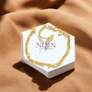 Noin Gelang Rantai Donat Titanium Sederhana Gelang Anti Karat
