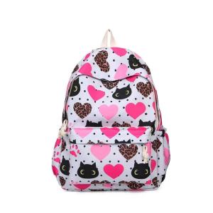 กระเป๋าเป้ขนาดใหญ่ พิมพ์ลายการ์ตูนแฟชั่น กระเป๋าหนังสือสำหรับนักเรียน กระเป๋าเดินทาง สำหรับผู้หญิง วัสดุผ้าไนลอน แข็งแรง พร้อมส่ง5ลาย