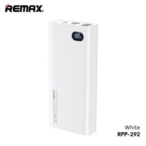 Original Remax 20000 mAh Ultra Speed Fast Charging Powerbank 22.5W Output Charge Lightning MicroUSB Type C RPP-292 RPP-129