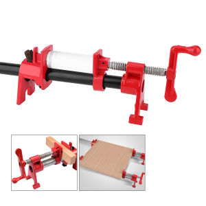 แคลมป์ท่อ 3/4 นิ้วแคลมป์ปลดเร็วงานไม้แนวตั้งแบบมือหมุน แคลมป์ช่างไม้ Pipe Clamp Hand-Cranked Vertical