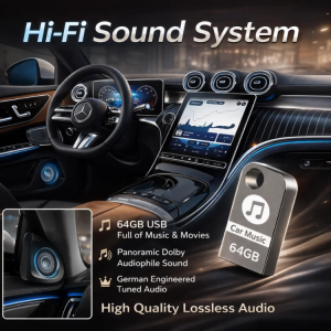 Car Music USB Flash Drive High Quality Popular Songs Lossless Sound Plug and Play Portable Audio Player