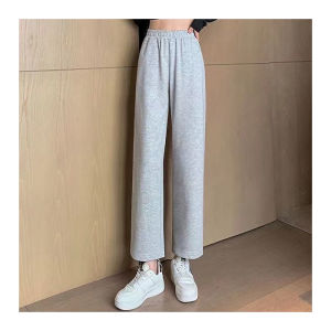 GanLai Women Pank Womens Wide-Leg Pants Autumn and Winter Sports Pants Small High Waist Drooping Straight Casual Pants
