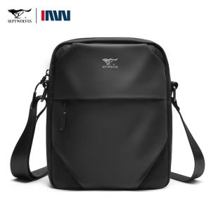 SEPTWOLVES Black Crossbody bag men Branded products Shoulder Bag waterproof Oxford Mens work Messenger bag sling For Office casual commuter