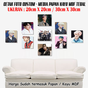 Cetak Foto Media Papan Kayu Pajangan Hiasan Dinding Foto Keluarga Wedding Prewed Graduation Lamaran