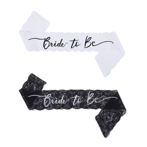 Lace Bride Sash For Bridal Shower Rehearsal Dinner And Wedding Ceremony Photography Lace Stole Shoulder Strap for Bride