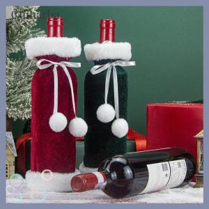 [Cumarba] Wine Christmas Bag Wine Bottle Gift Bag Reusable Wine Bottle Covers For Xmas Christmas Wedding Birthday Holiday Party Decor