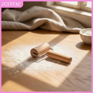 JCSYFAC  Wooden Hand Dough Roller Rolling Pin for Pizza Chapati Baking Nonstick Surface Lightweight for Home Kitchen Pastry Bread