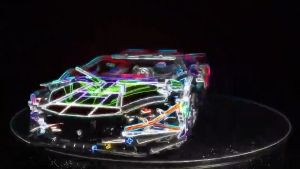Mainan Kereta Sport🏎️积木遥控跑车 Building Block Sport Car Remote Control LED CYBERPUNK 拼装赛车灯光遥控儿童益智玩具 Kereta Lumba LED Hadiah Kanak-Kanak