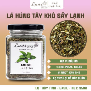 Húng quế tây - Basil - Lọ thủy tinh 200ml - Gia vị chuẩn Á Âu