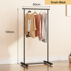 Single Pole&High Load-bearing Clothes Hanging Rack Sturdy Steel Clothes Drying Rack Clothes Drying Rack Shoe Rack