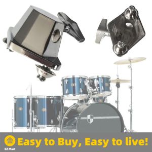 【Fast Shipping】 Chrome Floor Tom Drum Leg Bracket Bracket Replacement 2.76x1.97in Drum-Leg-Bracket