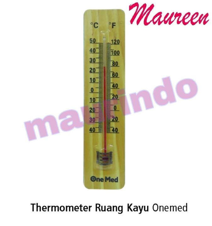 [ COD] Thermometer Ruang Kayu Onemed Alat Pengukur Suhu Ruangan ...