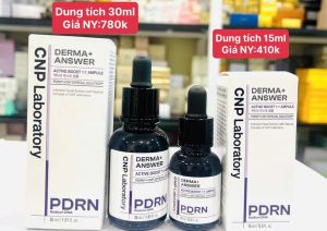 Tinh chất PDRN CNP Derma Boost Ampule Da căng bóng sáng da tái sinh da