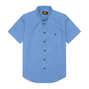 Short Sleeves Shirt Blue Denim Premium | Kemeja Blue Pria | Kemeja Lengan Pendek Biru Denim Premium
