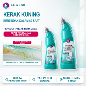 LOGESKI Toilet Cleaner – Scrub-Free Powerful Stain & Germ Removal for Toilet & Bathroom Floor